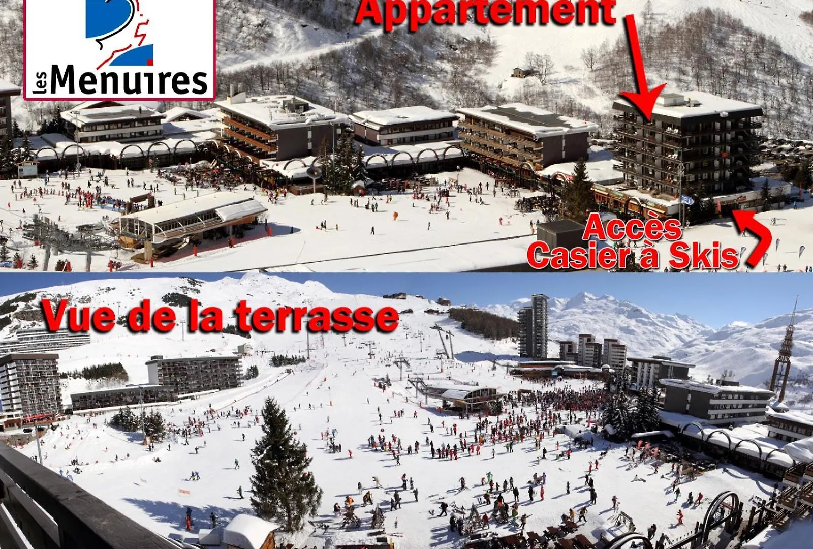 Les Menuires La Croisette Appt 6 Pers Coeur De Station Apartment Saint-Martin-de-Belleville 0*,  France