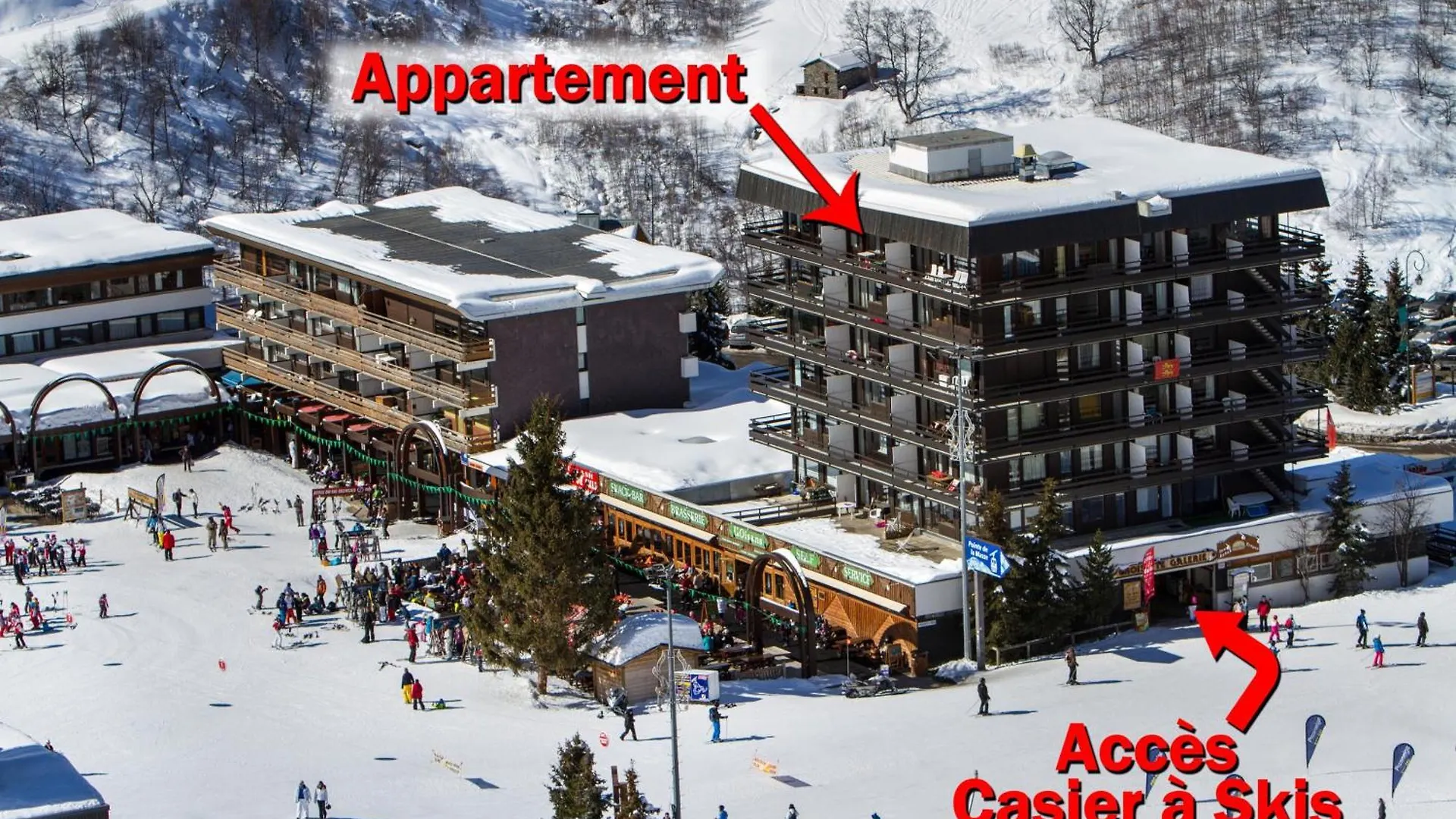 Les Menuires La Croisette Appt 6 Pers Coeur De Station Apartment Saint-Martin-de-Belleville